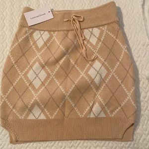 Lovers and friends argyle mini skirt